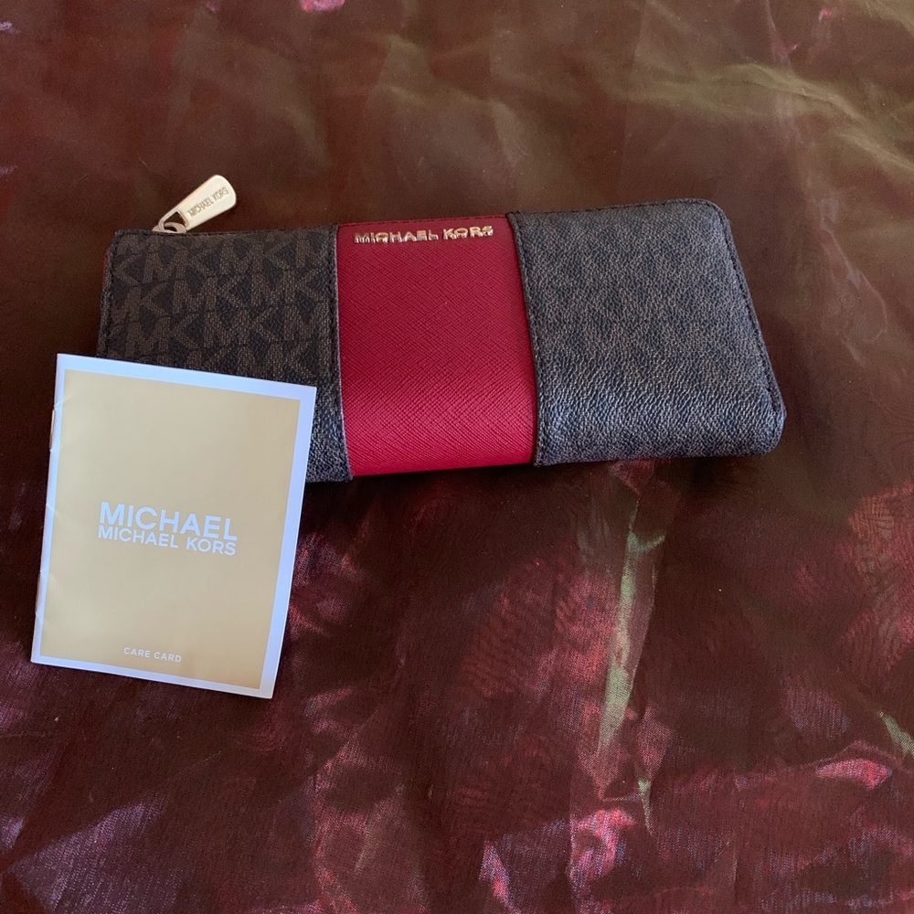 Michael Kors wallet brown & Scarlet